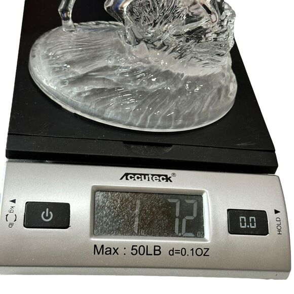 Vtg Crystal Deer Buck Stag Figurine Cristal d'Arques 90's Hunter Cottage - Picture 7 of 14